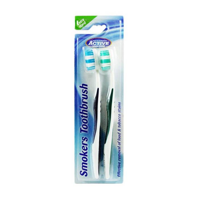 Beauty Formula Smokers Tooth Brush 2 Pack Extra Hard