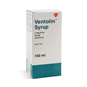Ventolin 2mg/5ml Syrup (Sugar-Free) 150ml Bottle