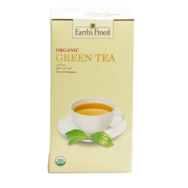 Earths Finest Organic Green Tea-1.5g X 25 Tea Bags