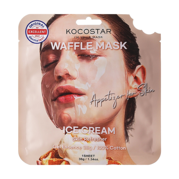 Kocostar Waffle Mask Facial Sheet Ice Cream 38g 1s