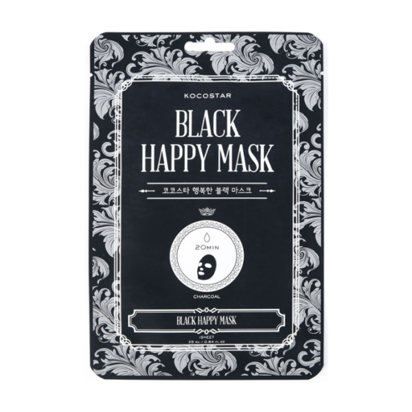 Kocostar Happy Mask Facial Sheet Black 23ml 1s